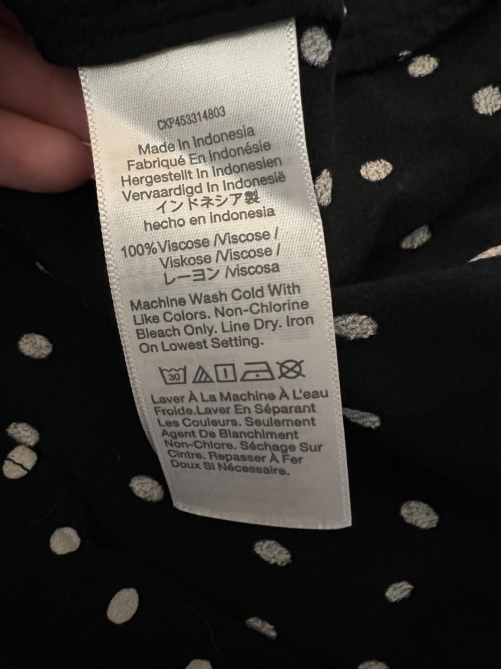 Madewell Black Polka Dot A-Line Skirt- size 2 - Picture 5 of 7